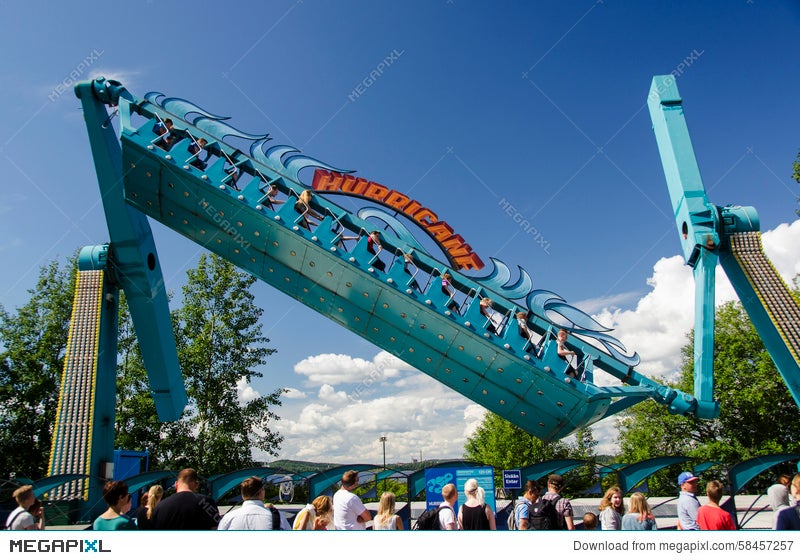 Hurricane At Sarkanniemi Adventure Park Stock Photo 58457257 - Megapixl