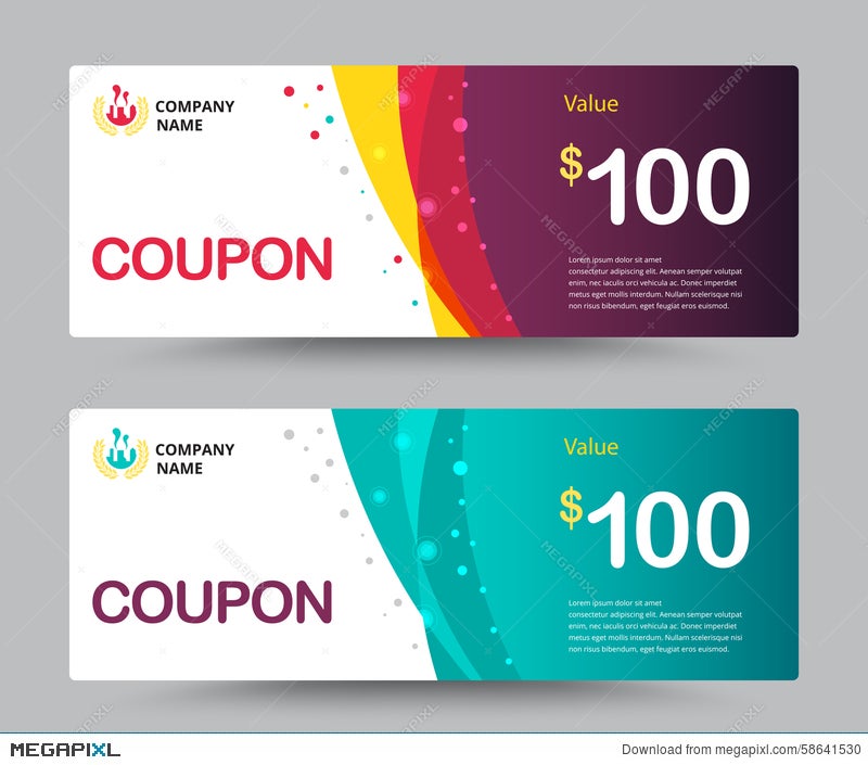 Gift Voucher Card Template Design For Special Time Best Of Customer Thank Giving And Other Sale Vector Illustration Illustration 58641530 Megapixl