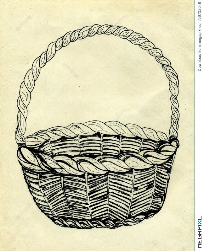 basket sketch