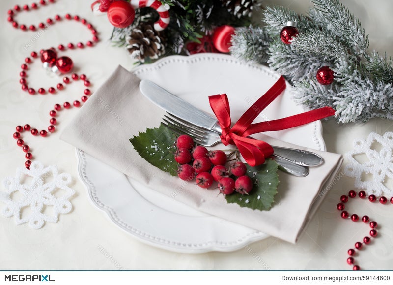 christmas and new year holiday table setting celebration place setting for christmas dinner - Christmas Dinner Decorations christmas and new year holiday table setting celebration place setting for christmas dinner - Christmas Dinner Decorations
