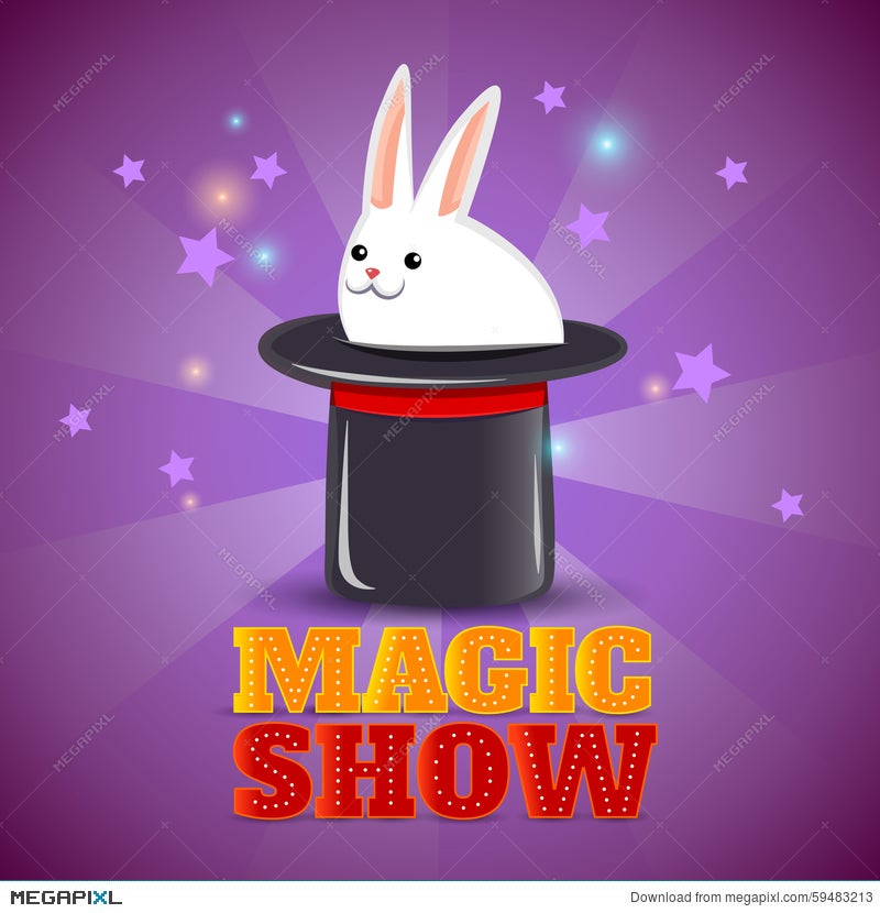Magic Hat Trick Show Background Poster