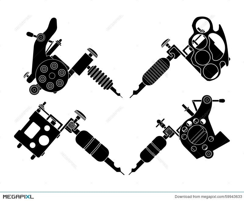 Tattoo Machine Vector Art Icons and Graphics for Free Download  Clip Art  Library