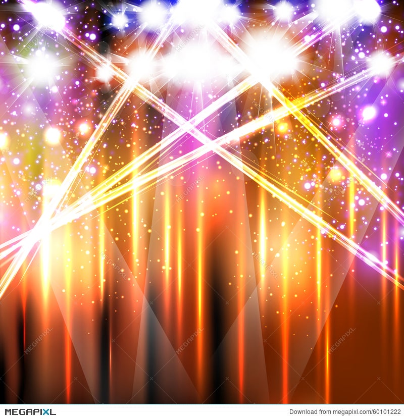 Banner Neon Light Stage Background Illustration 60101222 - Megapixl