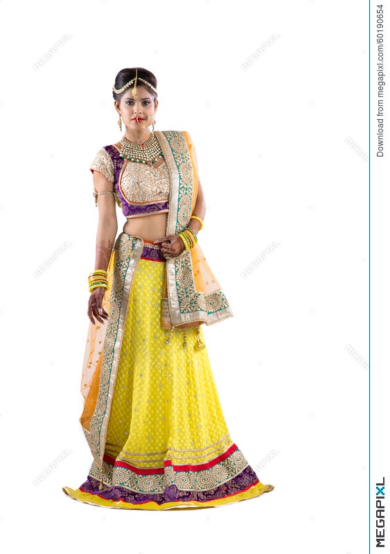 Beautiful Indian Rajasthani Bride On Isolated Background Stock Photo  60190654 - Megapixl