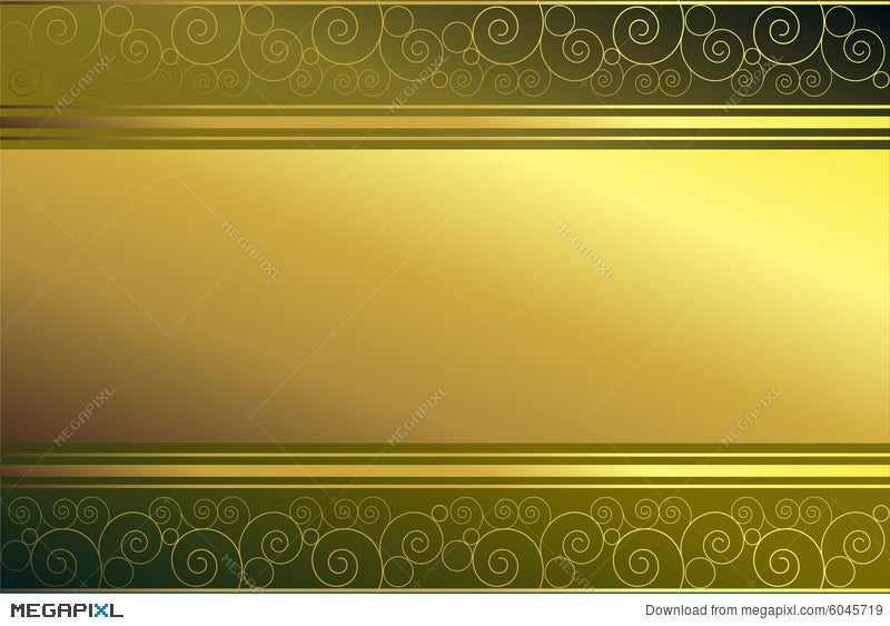 Golden Frame On Green Background Illustration 6045719 - Megapixl