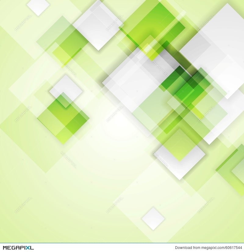 Light Green Squares Abstract Vector Background Illustration 60617544 -  Megapixl