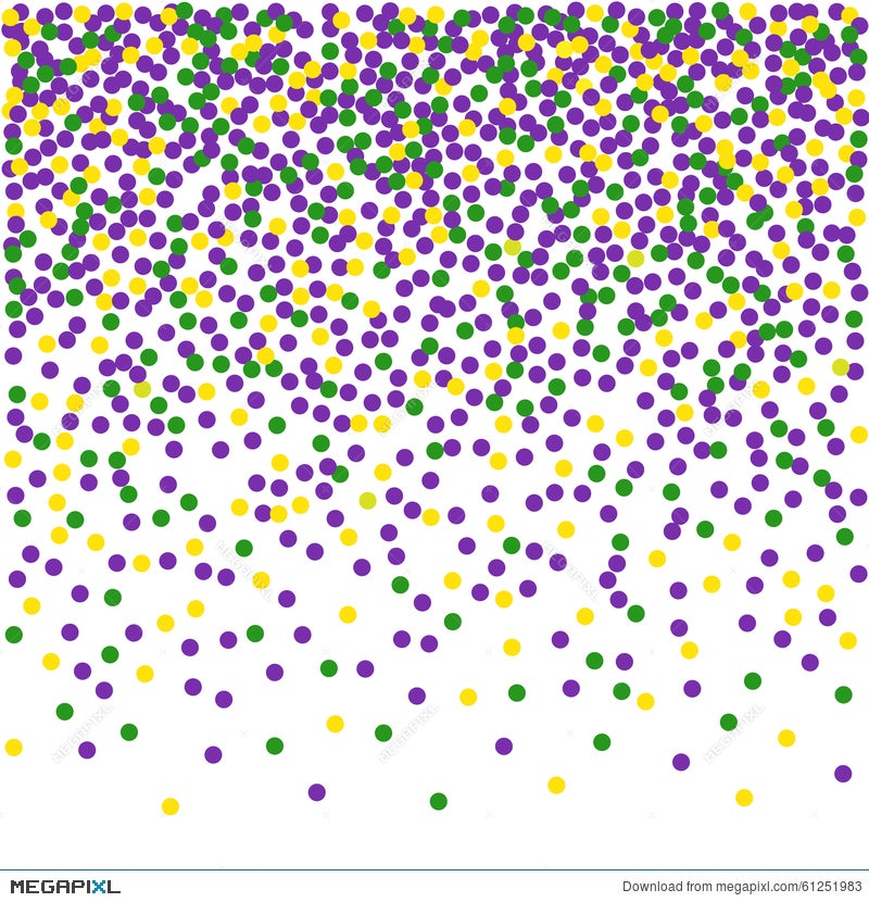 Mardi Gras Background. Confetti. Illustration 61251983 - Megapixl