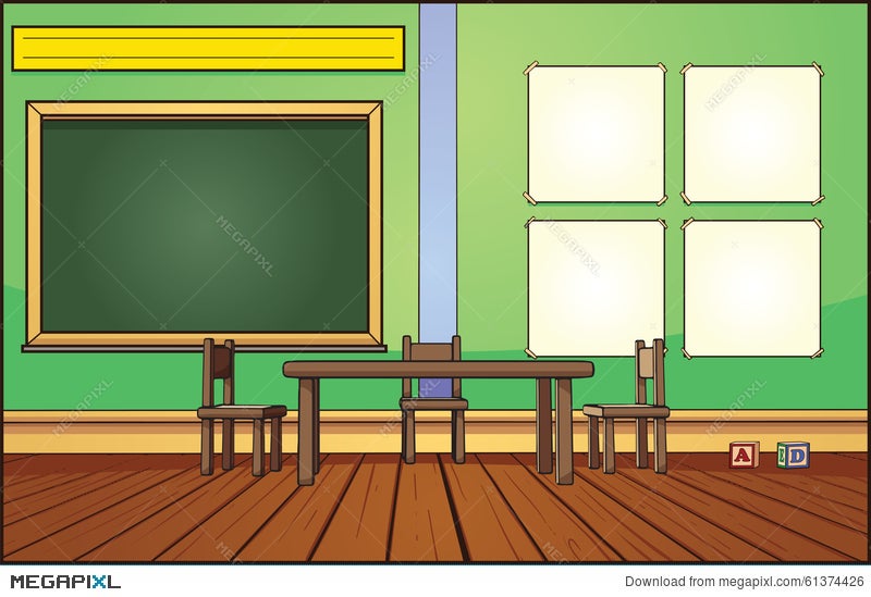 Classroom Background Illustration 61374426 - Megapixl