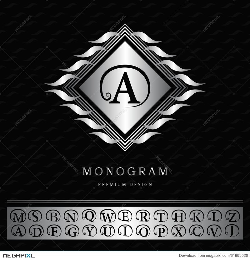 Initial mm elegant luxury monogram logo or badge Vector Image