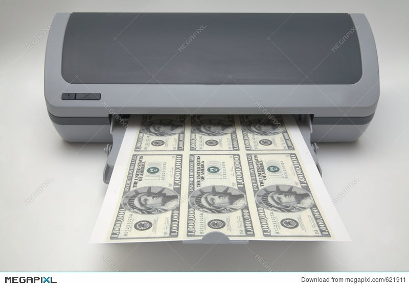 Printer With 1000000 Dollar Bills Stock Photo 621911 Megapixl Printer With 1000000 Dollar Bills