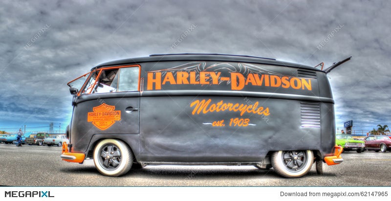 Harley Davidson Colors >> Vw Kombi Painted In Harley Davidson Colors Stock Photo Harley Davidson Colors >> Vw Kombi Painted In Harley Davidson Colors Stock Photo