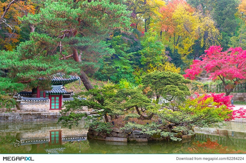 Buyeongji Pond At The Huwon Park Secret Garden Changdeokgung