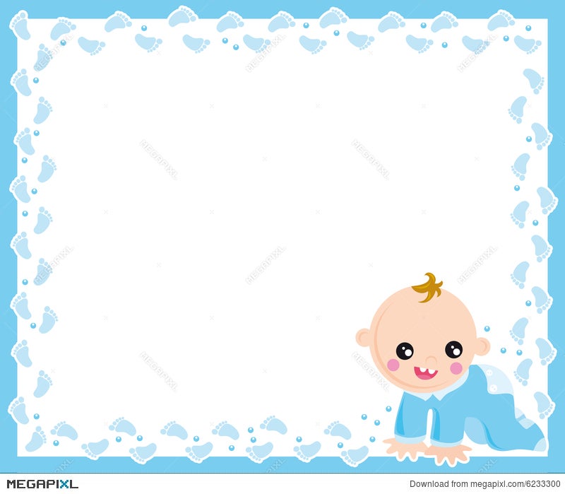 Baby Boy Frame Illustration Megapixl