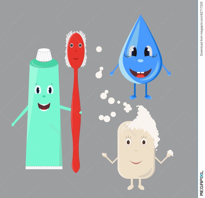 Personal Hygiene For Children Illustration 62717200 - Megapixl