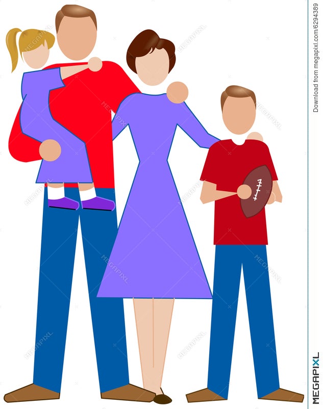A Simple Family Illustration 6294389 - Megapixl