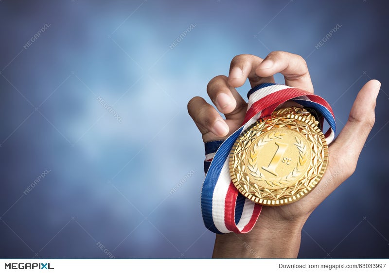 Tree Medals On Athletics Track, Sport Background, Red Edit Space, Victory  Wallpaper. Stock Photo, Picture and Royalty Free Image. Image 142537557.