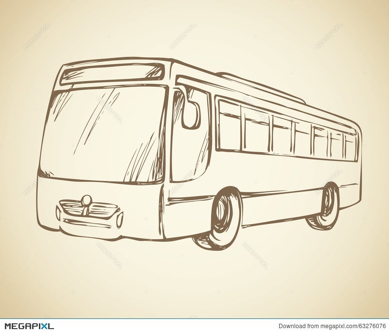 Premium Vector | School bus vector drawing