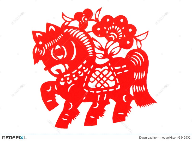 Chinese Paper Cutting Horse Chinese Paper Cutting Horse