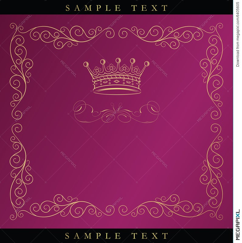 Royal Design Background With Crown Illustration 6405605 - Megapixl
