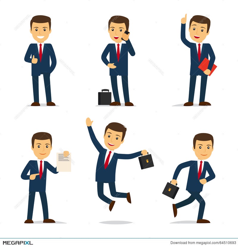 Lawyer Or Attorney Cartoon Character Vector Illustration 64510693 - Megapixl
