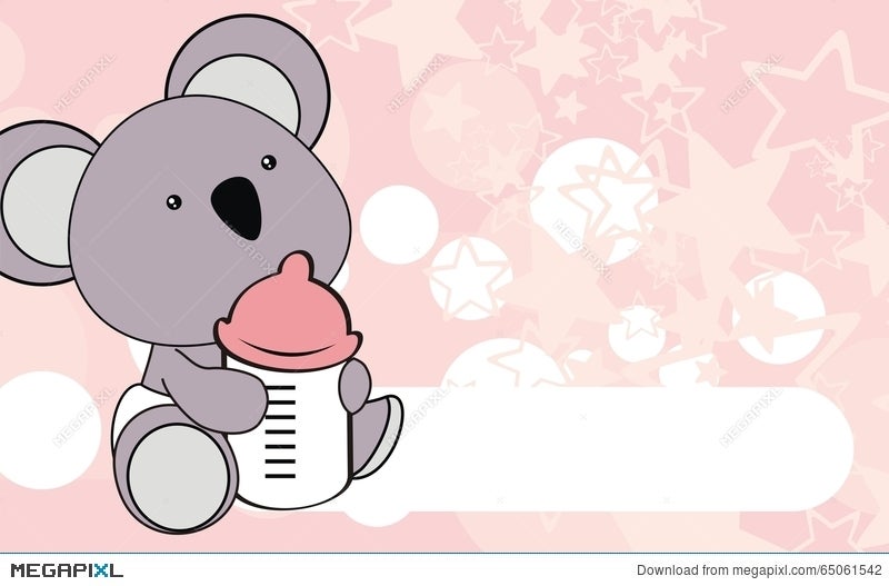 Cute Koala Baby Cartoon Background Illustration 65061542 - Megapixl