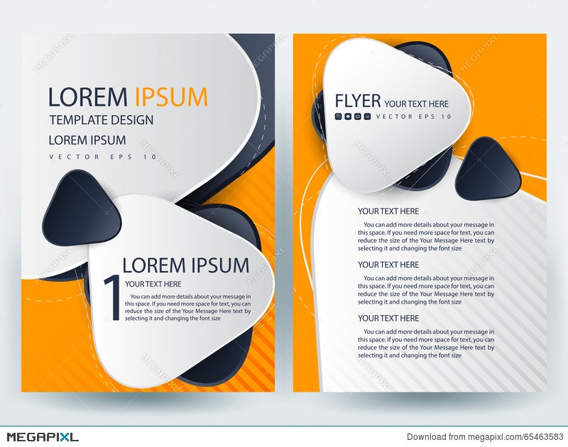 Abstract Vector Modern Flyers Brochure Design Templates Illustration Megapixl