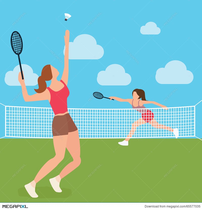 Drawing Of The Badminton Court Stock Illustrations, Royalty-Free Vector  Graphics & Clip Art - iStock