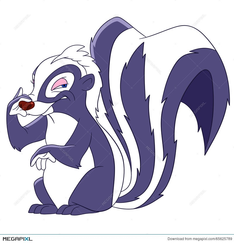 Cute Cartoon Skunk Illustration 65625789 - Megapixl
