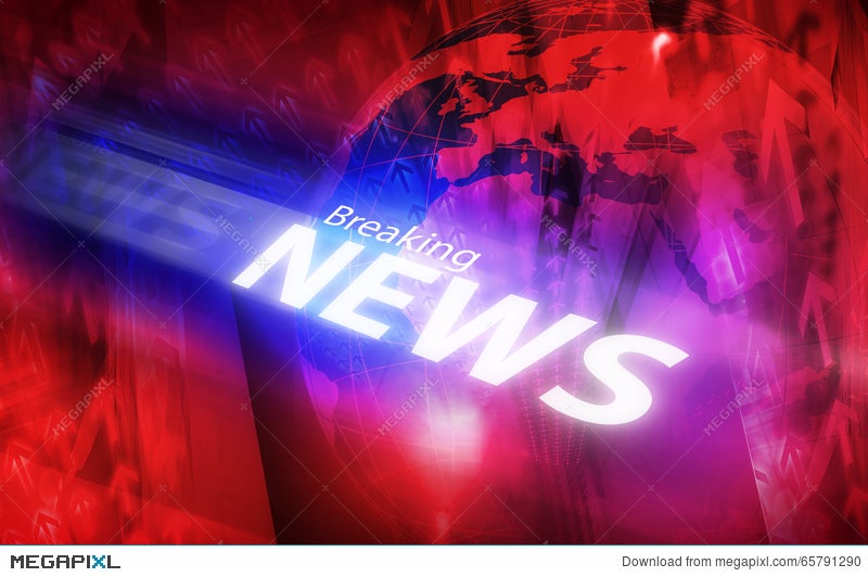 Graphical Modern Digital World Breaking News Background Illustration Megapixl