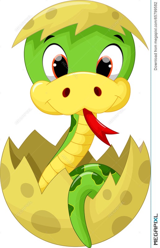 Cute Baby Snake Cartoon Illustration 65799582 - Megapixl Cute Baby Snake Cartoon Illustration 65799582 - Megapixl