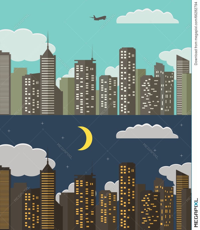 cityscape night clipart background