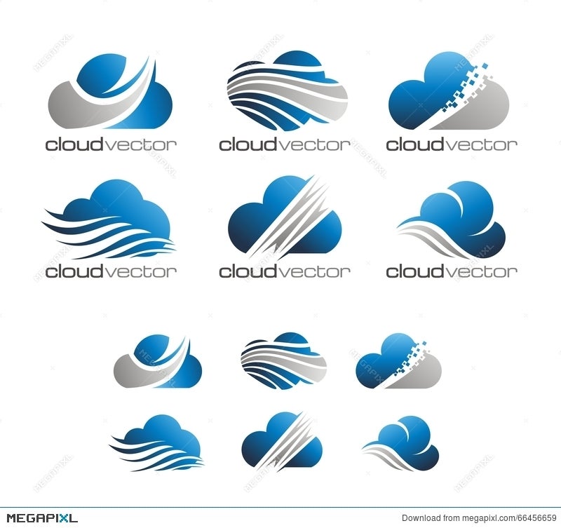 Modern Cloud Logo Vector Illustration Megapixl