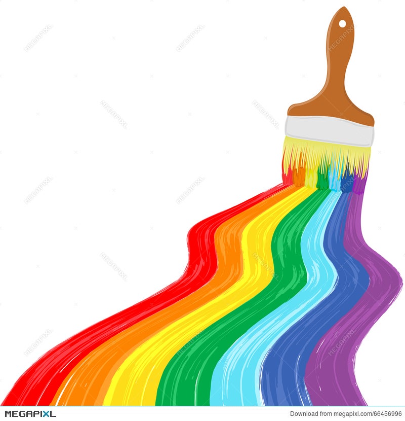 Paint Brush Rainbow