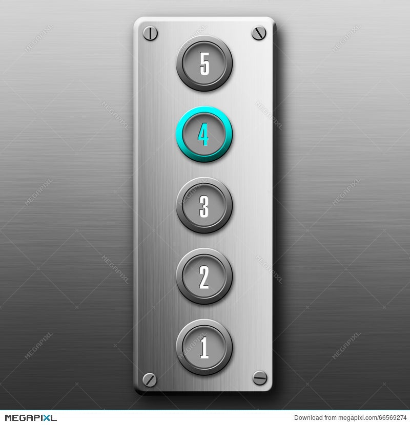 elevator button panel clipart