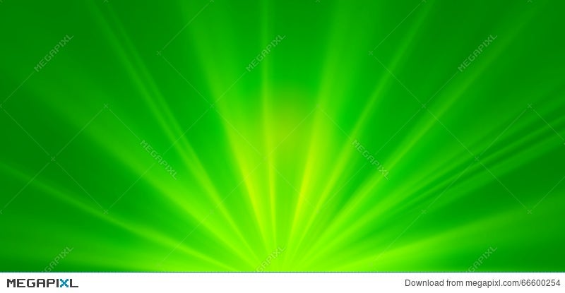 green sun rays background