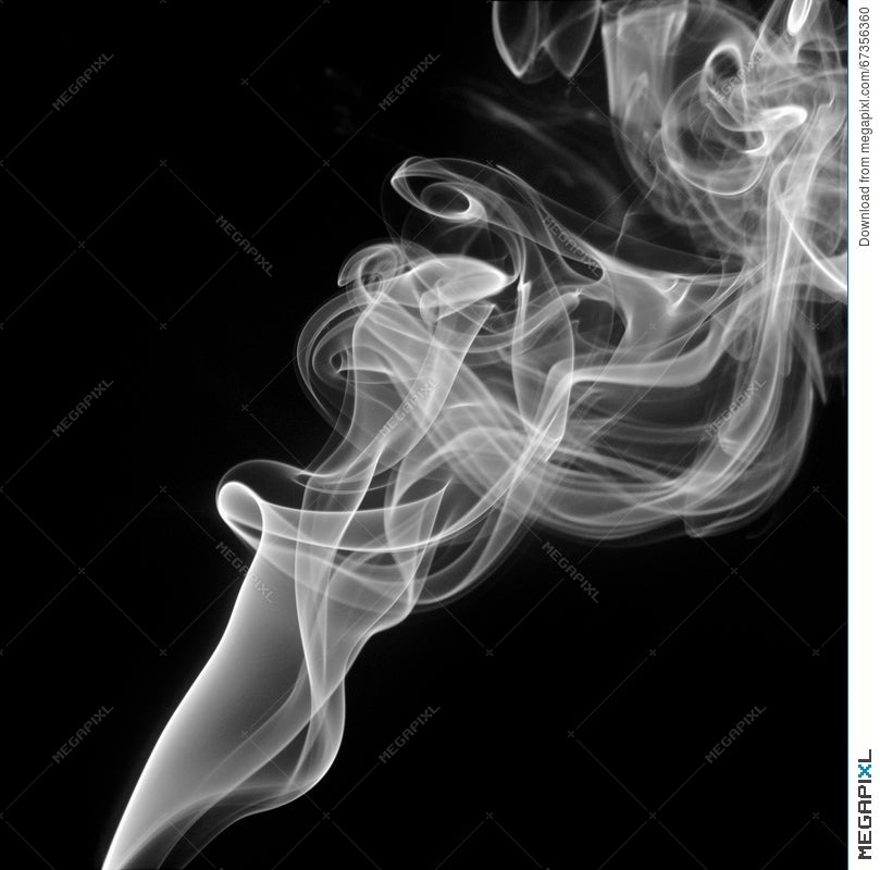 Abstract White Smoke On Black Background. Stock Photo 67356360 - Megapixl