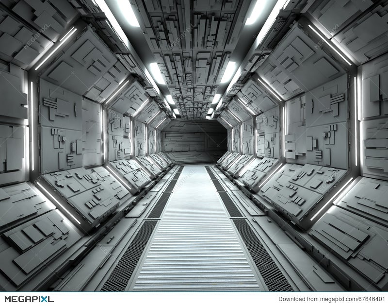 Futuristic Spaceship Interior Illustration 67646401 Megapixl