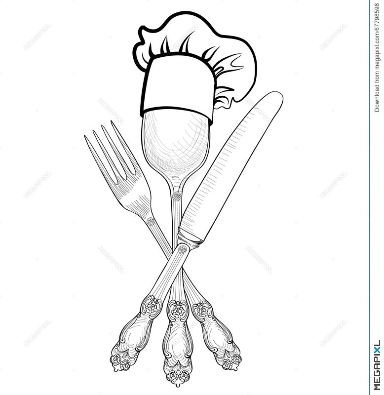 Plate fork and knife illustration European cuisine Fork Tableware  Cartoon Drawing Cartoon plate knife and fork cartoon Character white  painted png  PNGWing
