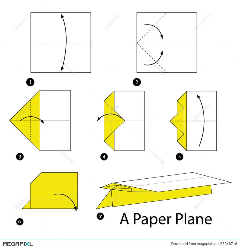 Step By Step Instructions How To Make Origami A Paper Plane