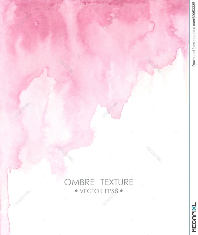 Hand Drawn Ombre Texture Watercolor Painted Light Blue Background