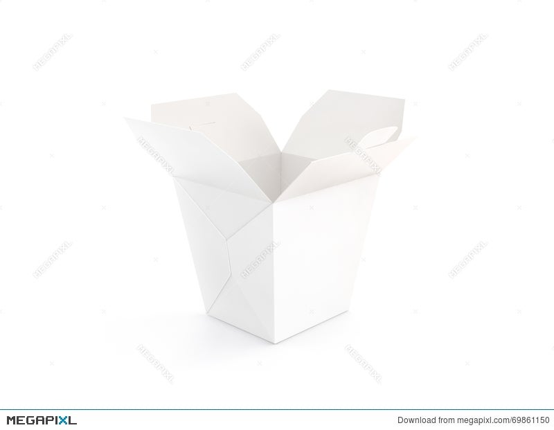 Download Opened Blank Wok Box Mockup Stand Isolated Stock Photo 69861150 Megapixl