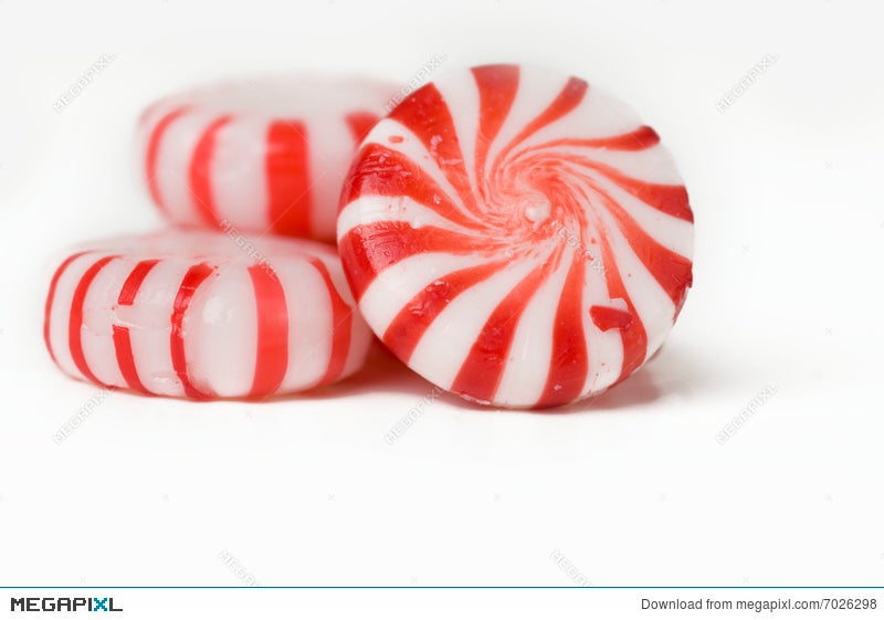 Red And White Mint Hard Candy Stock Photo Megapixl