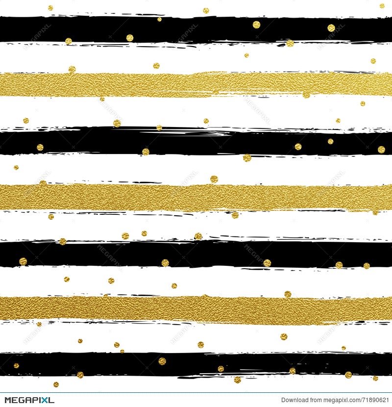 Gllitter Gold Striped Wallpaper. Paint Brush Strokes Background.  Illustration 71890621 - Megapixl