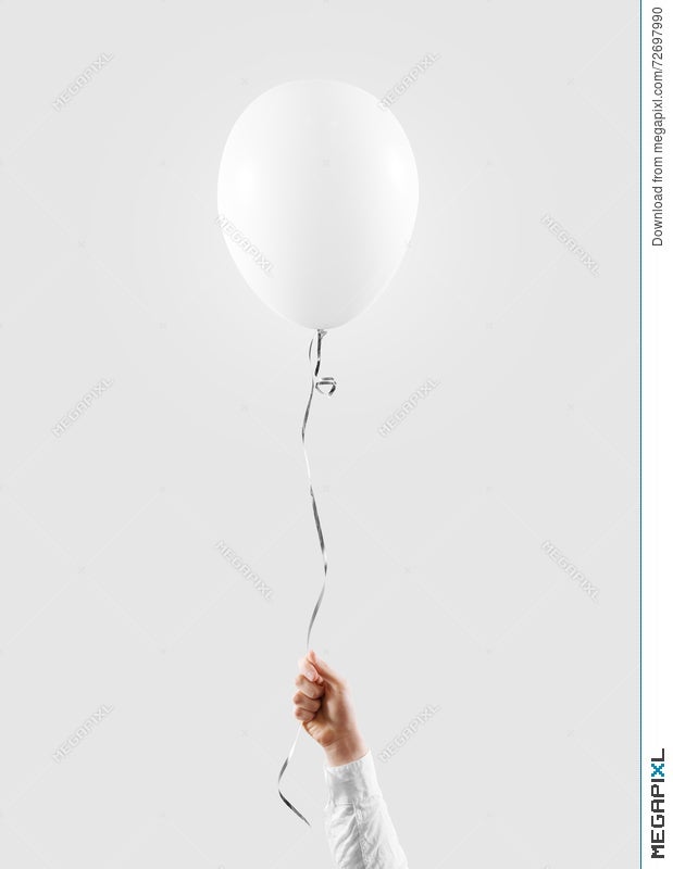 Download Hand Hold Blank White Balloon Mock Up Baloon Mockup Stock Photo 72697990 Megapixl