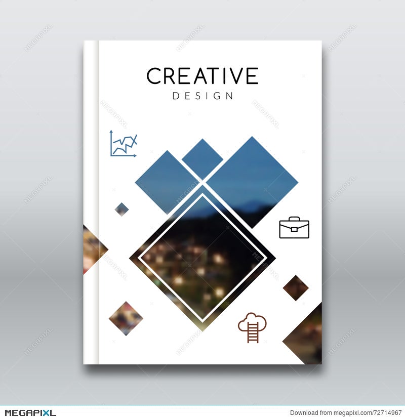 Cover Report Brochure Colorful Pilygonal Geometric Design Background, Cover  Flyer Magazine, Brochure Book Cover Template Illustration 72714967 -  Megapixl