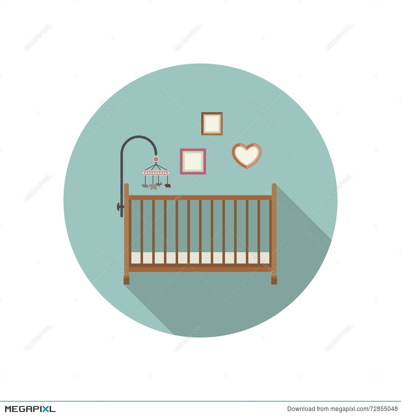 Baby Crib Icon Illustration 72855048 Megapixl