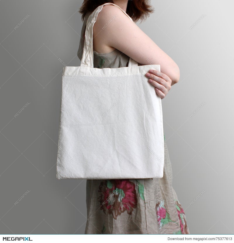 Download Girl Is Holding Blank Cotton Eco Tote Bag Design Mockup Stock Photo 75377613 Megapixl PSD Mockup Templates