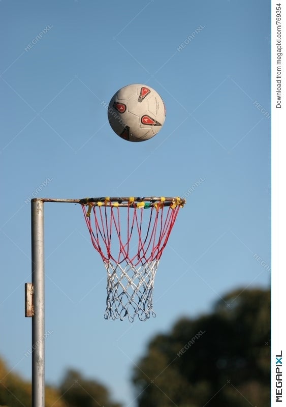 netball ring and ball