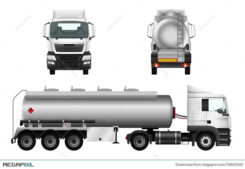 Download Fuel Gas Tanker Truck Illustration 76893343 Megapixl