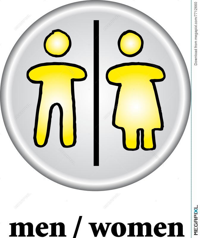Toilet Sign Wc Men Women Illustration 7712660 Megapixl